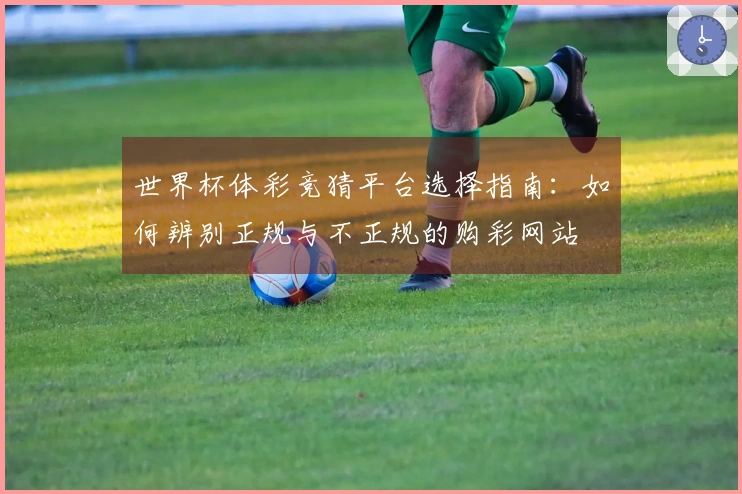 世界杯体彩竞猜平台选择指南：如何辨别正规与不正规的购彩网站
